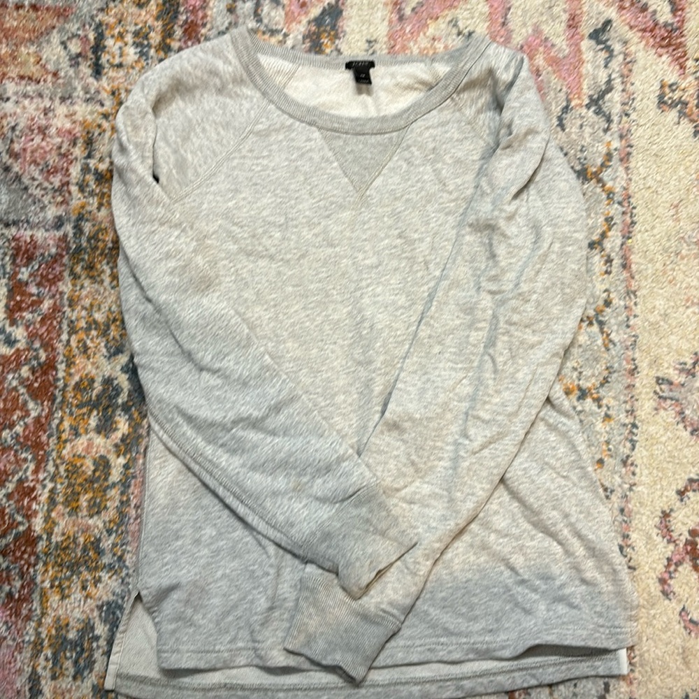 J crew women’s grey sweatshirt